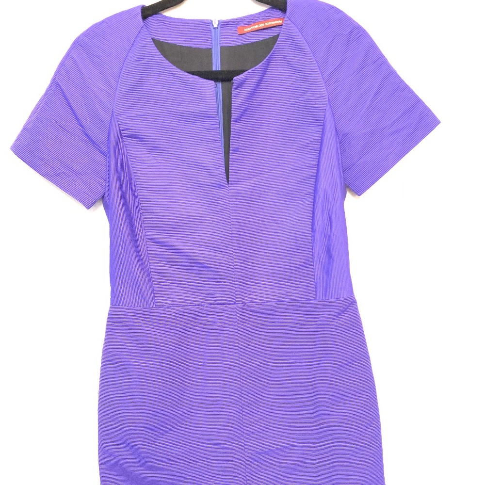 Comptoir Des Contonniers Nanio Purple Structured Cocktail Dress Size 36